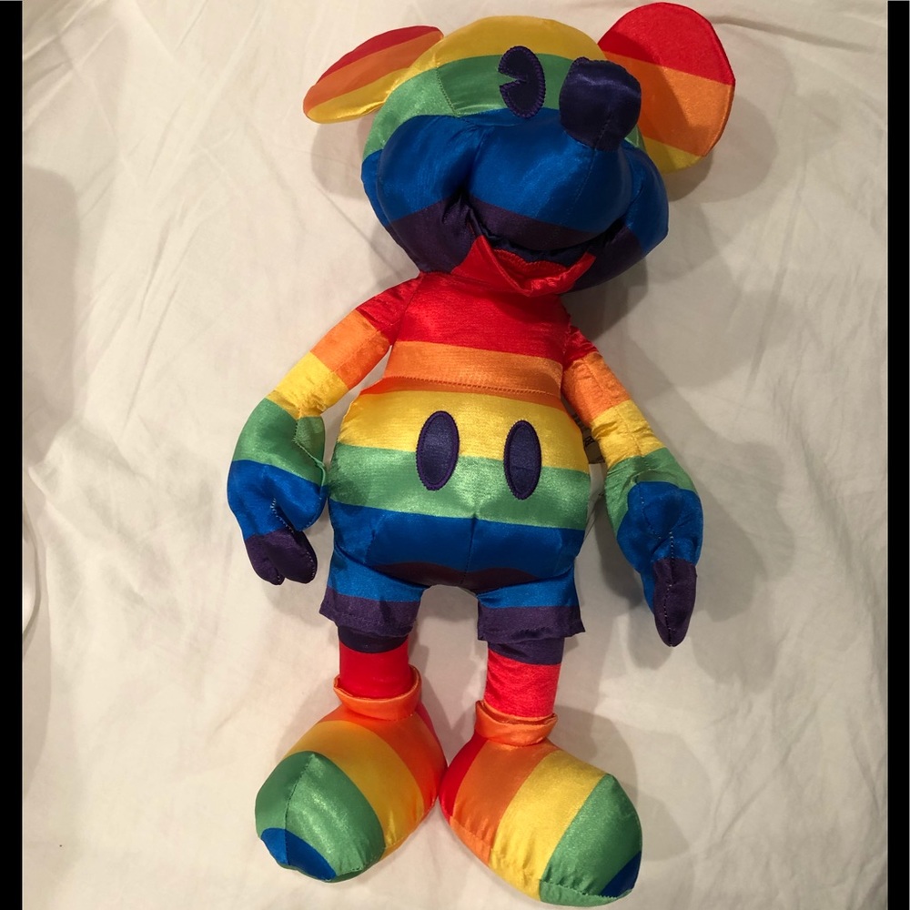 Disney Mickey Mouse LGBTQI Pride stuffed doll